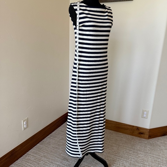 J. Crew Knit boatneck midi dress in stripe - Picture 3 of 5